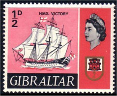 452 Gibraltar Sailing Ship Voilier HMS Victory MNH ** Neuf SC (GIB-16b) - Ships