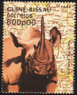 406 Guinée Bissau Rhinoceros MNH ** Neuf SC (GBI-43b) - Rhinozerosse