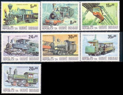 406 Guinée Bissau Locomotives Schewebahn Wuppertal MNH ** Neuf SC (GBI-12) - Tranvie