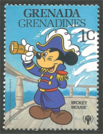 462 Grenada Disney Mickey Capitaine Bateau Ship Captain MH * Neuf(GRG-96) - Ships
