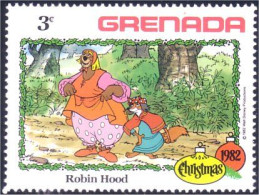 460 Grenada Disney Robin Hood Renard Fox MNH ** Neuf SC (GRE-114c) - Chiens
