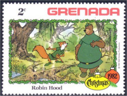 460 Grenada Disney Robin Hood Renard Fox MNH ** Neuf SC (GRE-113d) - Chiens