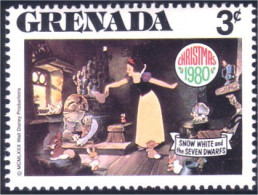 460 Grenada Disney Blanche-Neige Snow White Lapins Rabbits Hares Hase Hases Hasen MNH ** Neuf SC (GRE-107a) - Conigli