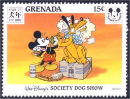 460 Grenada Disney Dog Show Salon Chien Mickey Pluto MNH ** Neuf SC (GRE-90b) - Chiens