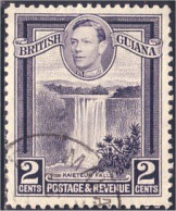 475 British Guiana Waterfalls Very Nice Cancel (GUB-45) - Guyana Britannica (...-1966)