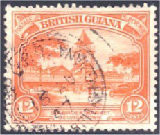 475 British Guiana 12c Market Marché (GUB-51) - Guyana Britannica (...-1966)