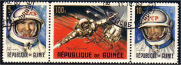 470 Guinee Belyayev Leonov Se-tenant (GUF-58b) - Europe