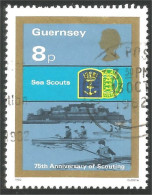 468 Guernsey 75 Ans Scouting Bateau Boat Aviron Rowing Schiff Barca (GUE-68) - Ships