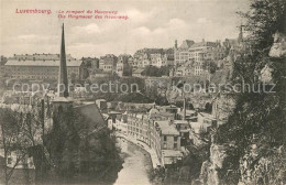 43348354 LUXEMBOURG__Luxemburg Rempart Du Neuenweg Ringmauer - Andere & Zonder Classificatie