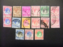 51 MALAYA SINGAPORE SINGAPOUR 1948 / GEORGE VI / YVERT 1-20 FU Den.18 // SG Varios Ver DESCRIPCION - Singapur (...-1959)