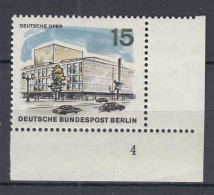 Berlin 1965 Mi.255 ** Postfr. MNH 15 Pfg. Eckrand UR Formnummer FN 4   (70657 - Otros & Sin Clasificación
