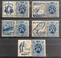 België, 1929-32, PU31/33+35/36, Gestempeld BERTHEM, OBP 19€ - Usados