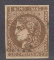 EXCEPTIONNELLE COMBI "R RELIE Au CADRE" + " LIGNE BLANCHE (Spink)" N°47eg BE Signé Cote >900€ - 1870 Bordeaux Printing