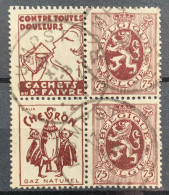 België, 1929-32, PU54/55, Gestempeld RUMPST, OBP 60€ - Usados