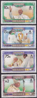 1983 Belize Pope Paul II Christmas Noel Navidad Complete Set Of 4 MNH - Belize (1973-...)