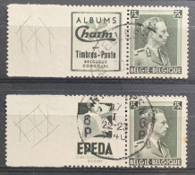 België, 1938-39, PU115/16, Gestempeld, OBP 15€ - Usados
