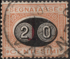 Italy 1890 Postage Due Overprint 20 C On 2c Cancelled - Strafport