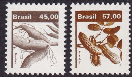 1983 Brazil Vegetables Plants New Definitives Set Of 2 MNH - Ungebraucht