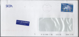 ITALIA - Storia Postale Repubblica - 2004 - 0,62€ Costituzione Europea (Isolato) - Lettera - SICPA - Viaggiata Da Novara - 2001-10: Marcophilia