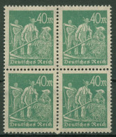 Deutsches Reich 1923 Freimarke Arbeiter 244 B 4er-Block Postfrisch - Ongebruikt