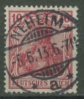 Deutsches Reich 1905/13 Germania Friedensdruck 86 I B Gestempelt Geprüft - Gebruikt