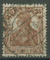 Deutsches Reich 1918 Germania 103 A Gestempelt Geprüft - Gebruikt