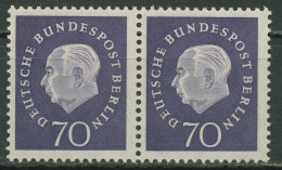 Berlin 1959 Heuss Medaillon Waagerechtes Paar 186 Postfrisch - Unused Stamps