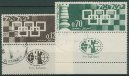 Israel 1964 Schach-Olympiade 312/13 Mit Tab/Halbtab Gestempelt - Oblitérés (avec Tabs)