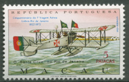 Macau 1972 Flugstrecke Lissabon-Rio De Janeiro Flugzeug 455 Postfrisch - Unused Stamps