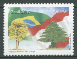Brasilien 2005 Einwanderer Aus Linanon Bäume Trompetenbaum Zeder 3402 Postfrisch - Unused Stamps