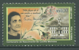 Brasilien 2001 Persönlichkeiten Dichterin Cecilia Meireles 3193 Postfrisch - Nuovi