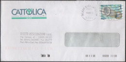 ITALIA - Storia Postale Repubblica - 2002 - 0,41€ Introduzione Della Moneta Unica Europea (Isolato) - Lettera -Cattolica - 2001-10: Poststempel