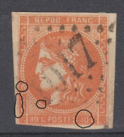 A AVOIR Le N°48l "4 PSEUDO RETOUCHE" Case 2 BE Cote 2000€ - 1870 Bordeaux Printing