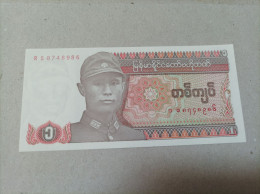 Billete De Myanmar 1 Kyats, UNC - Myanmar