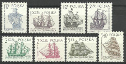 Poland 1964 Mi 1465-1472 Fi 1317-1324 MNH  (ZE4 PLD1465-1472) - Ships