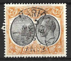 DOMINICA......KING GEORGE V...(1910-36..).....2 & HALFd......SG77....... CDS......USED.... - Dominica (...-1978)