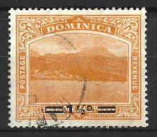 DOMINICA......KING GEORGE V...(1910-36..)....." 1919.".....FLAW.......SG59a....SHORT FRACTION BAR..... CDS......VFU... - Dominica (...-1978)