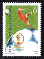 Macedonia 2002 Football FIFA World Cup Championship Japan South Korea Nippon Soccer Sports MNH - 2002 – Corea Del Sur / Japón