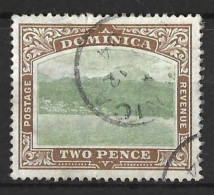 DOMINICA....KING EDWARD VII...(1901-10.)...." 1907..".....2d........SG39......(CAT.VAL.£25..)......CDS....USED.... - Dominica (...-1978)