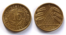 DEUTSCHES REICH 3.REICH 10 Reichspfennig 1935 E Jäger 317 (24368 - 10 Rentenpfennig & 10 Reichspfennig