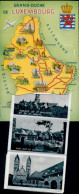 Leporello Landkarten CPA Luxemburg Luxembourg, Abtei Saint Maurice, Schloss, Kirche, Schule - Andere & Zonder Classificatie