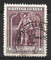 BRITISH GUIANA.....KING GEORGE VI...(1936-52..).." 1938..."....96c.....SG316.........CDS.....VFU. - Guyana Britannica (...-1966)