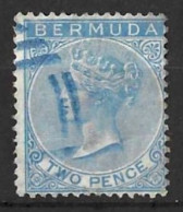 BURMUDA..QUEEN VICTORIA...(1837-01.)....." 1865..".....2d......SG3.....WATERMARK CC.....(CAT.VAL.£45..).......VFU. - Bermuda