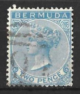 BURMUDA..QUEEN VICTORIA...(1837-01.)....." 1883..".....2d......SG25.......WATERMARK CA.......VFU. - Bermuda