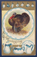 CPA Thanksgiving Fantaisie Fête Gaufrée Embossed écrite - Thanksgiving