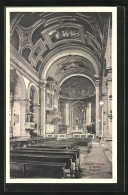 Cartolina Trento, Interno S. Maria Maggiore  - Trento