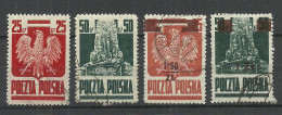 POLEN Poland 1944-1945 Michel 383 - 384 & 408 - 409 O - Used Stamps