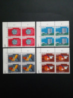 SCHWEIZ OMPI MI-NR. 1-4 POSTFRISCH(MINT) 4er BLOCK GEISTIGES EIGENTUM 1982 - Unused Stamps