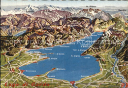 72482402 Lago Di Garda Panoramakarte Firenze - Altri & Non Classificati