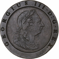 Royaume-Uni, George III, 2 Pence, 1797, Soho, Cuivre, TTB, Spink:3776, KM:619 - D. 2 Pence